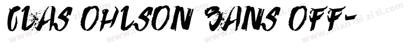 Clas Ohlson Sans Off字体转换